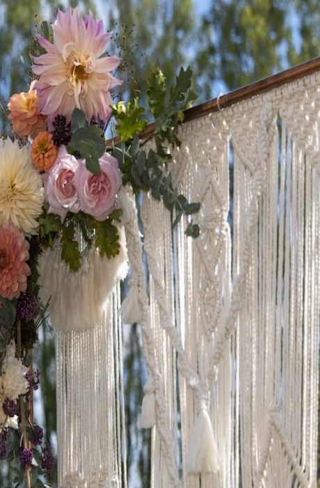 Arche de mariage en macramé