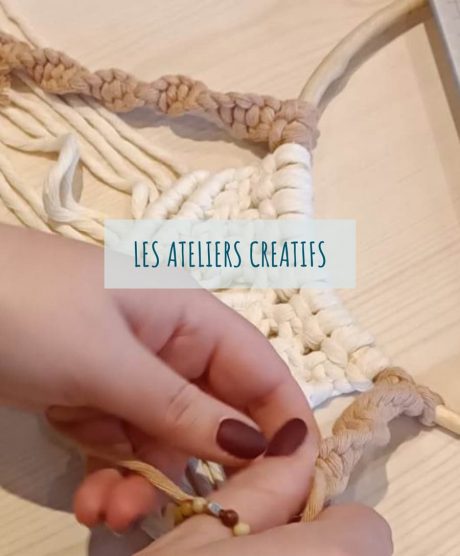 Les ateliers créatifs page d'accueil