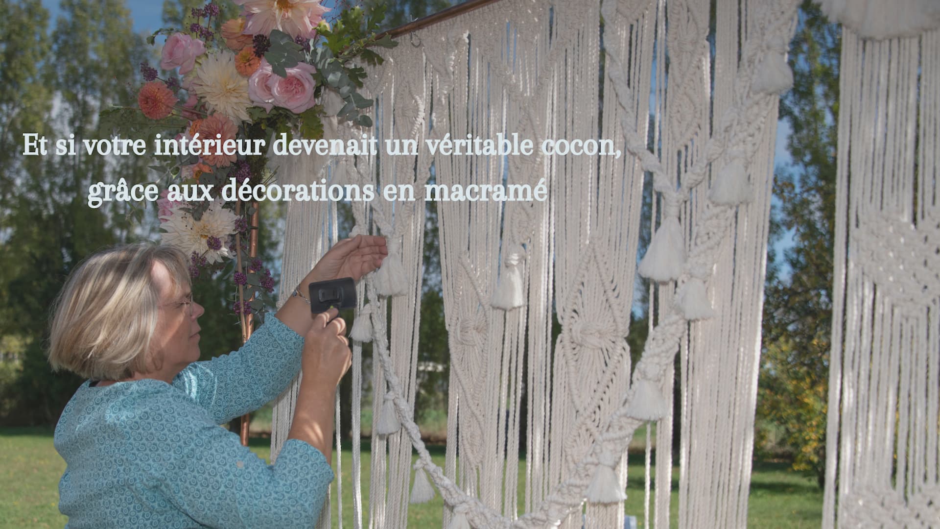 Décorations en macramé