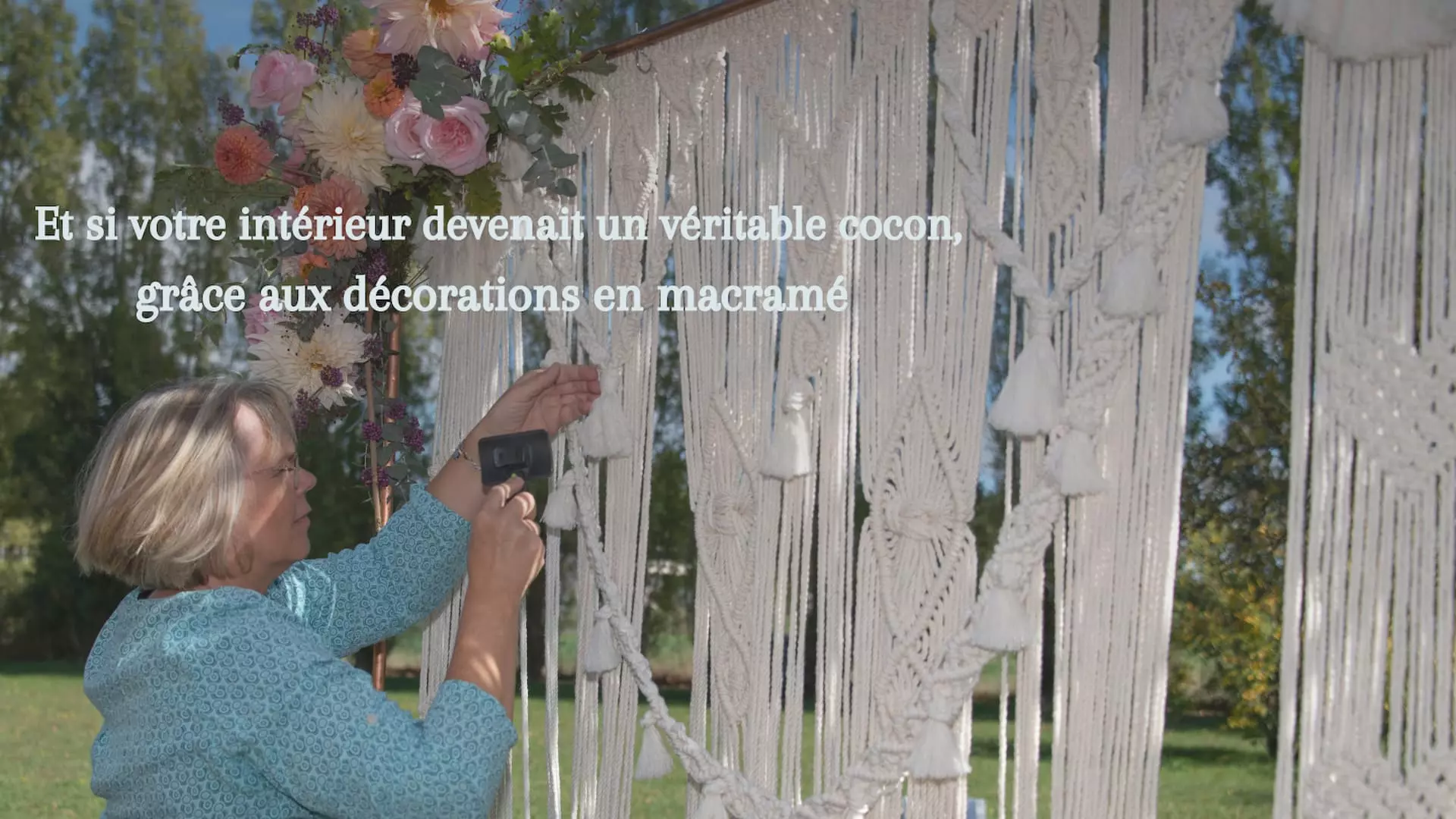 Décorations en macramé