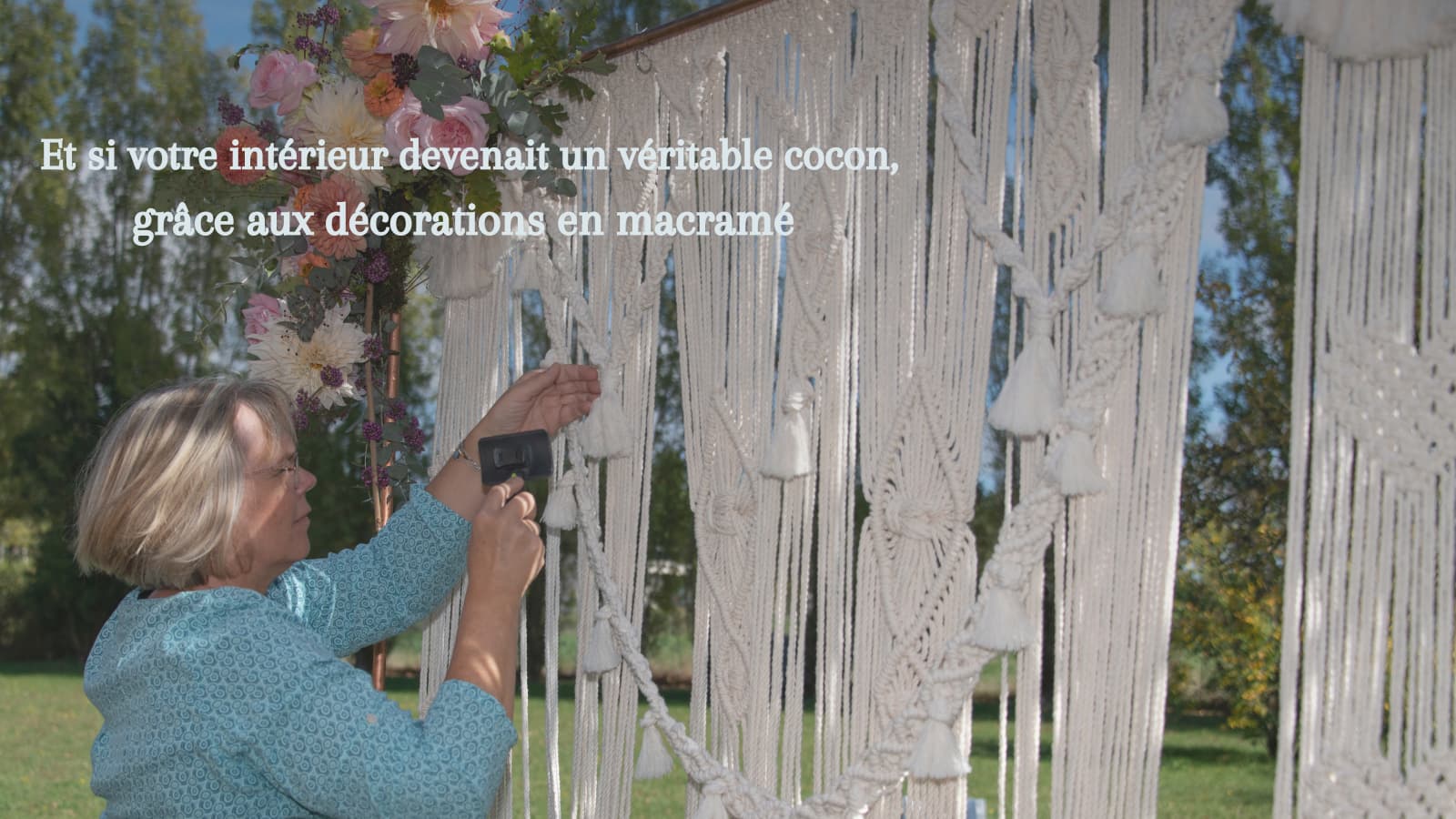Décorations en macramé