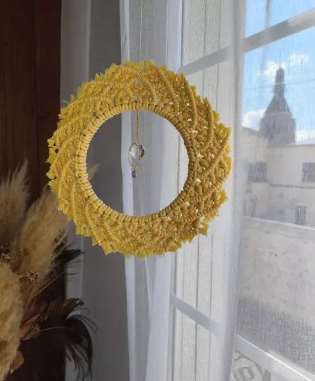 Attrape soleil en macramé