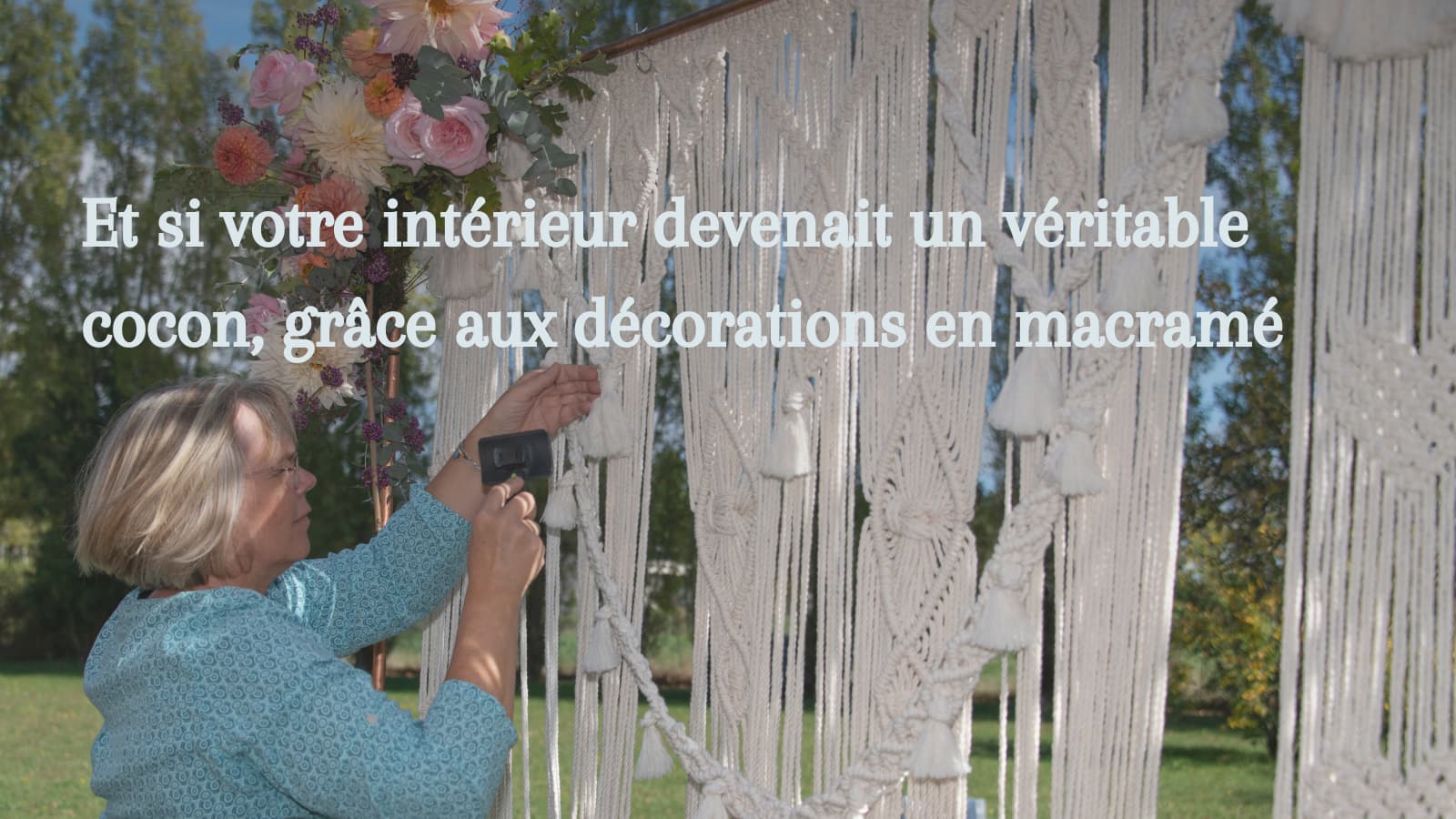 Décorations en macramé