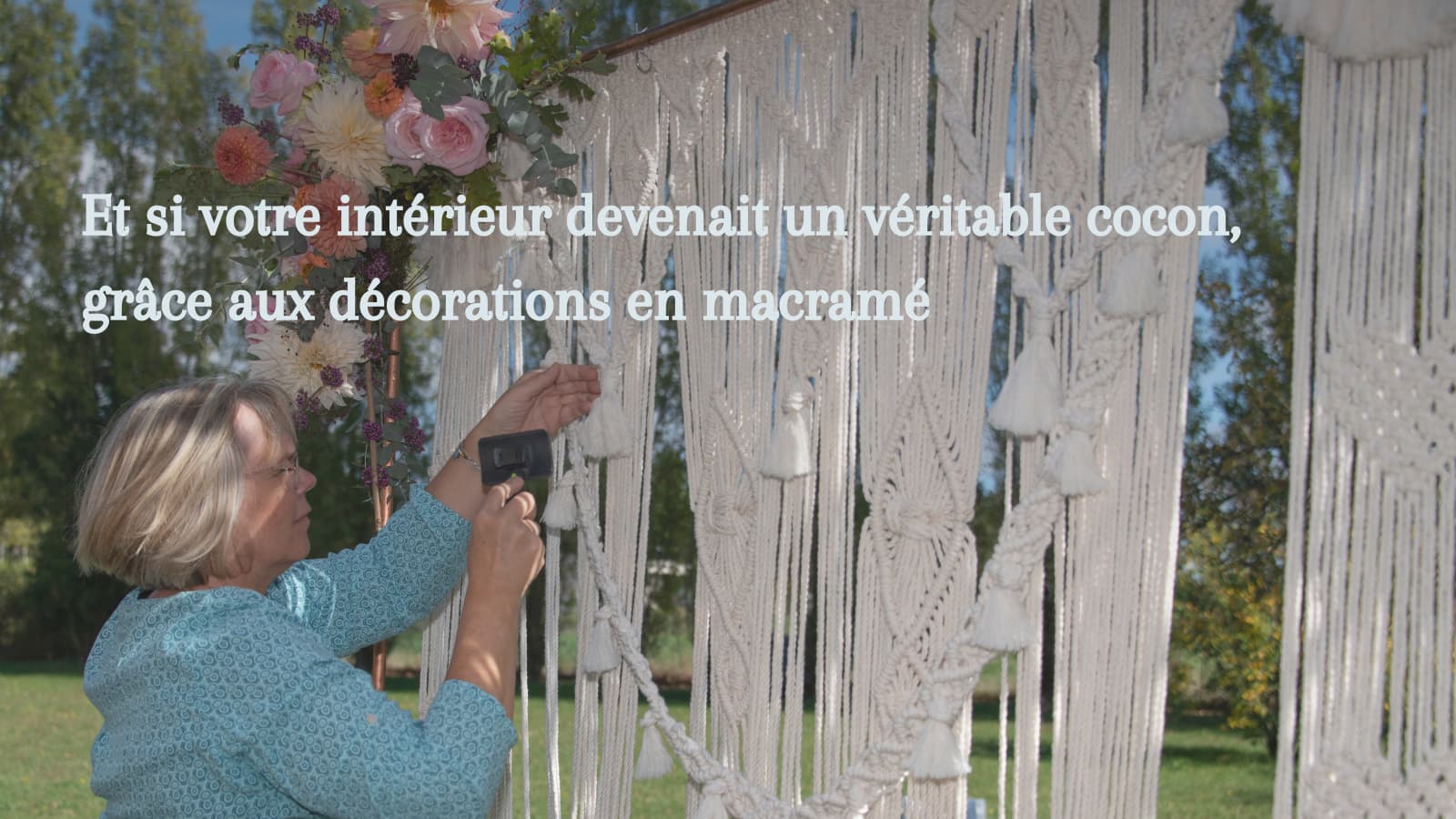Décoration en macramé